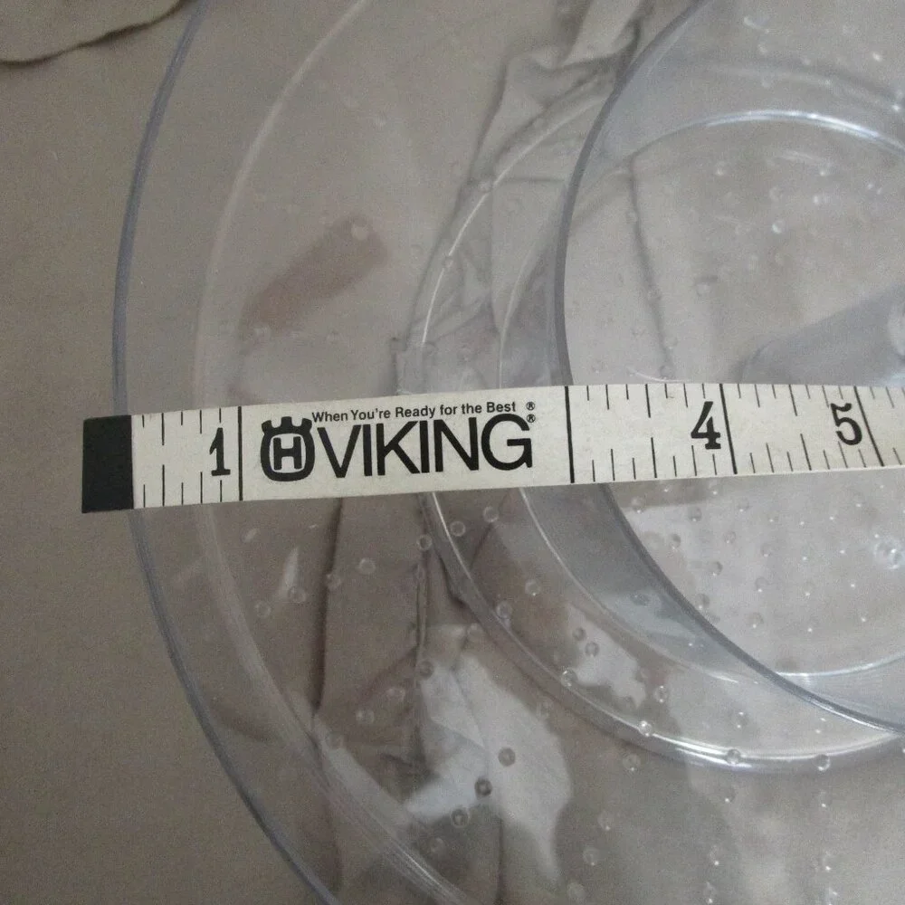 clear acrylic lazy Susan bowl